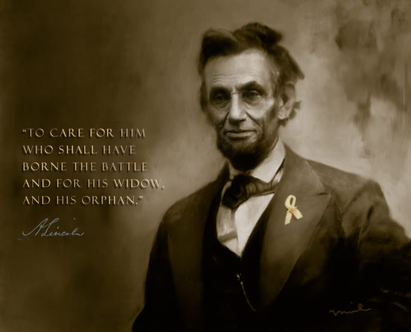 Lincoln with Ribbon Duotone w Type